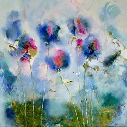 Ascent II by Emilija Pasagic - Original Painting on Box Canvas sized 36x36 inches. Available from Whitewall Galleries